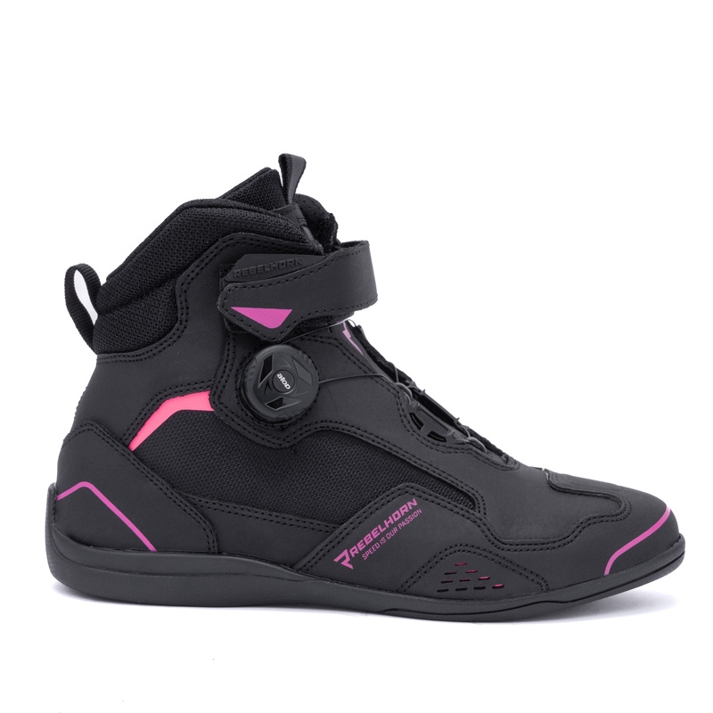 Damskie buty motocyklowe Rebelhorn Spark II czarno-różowe