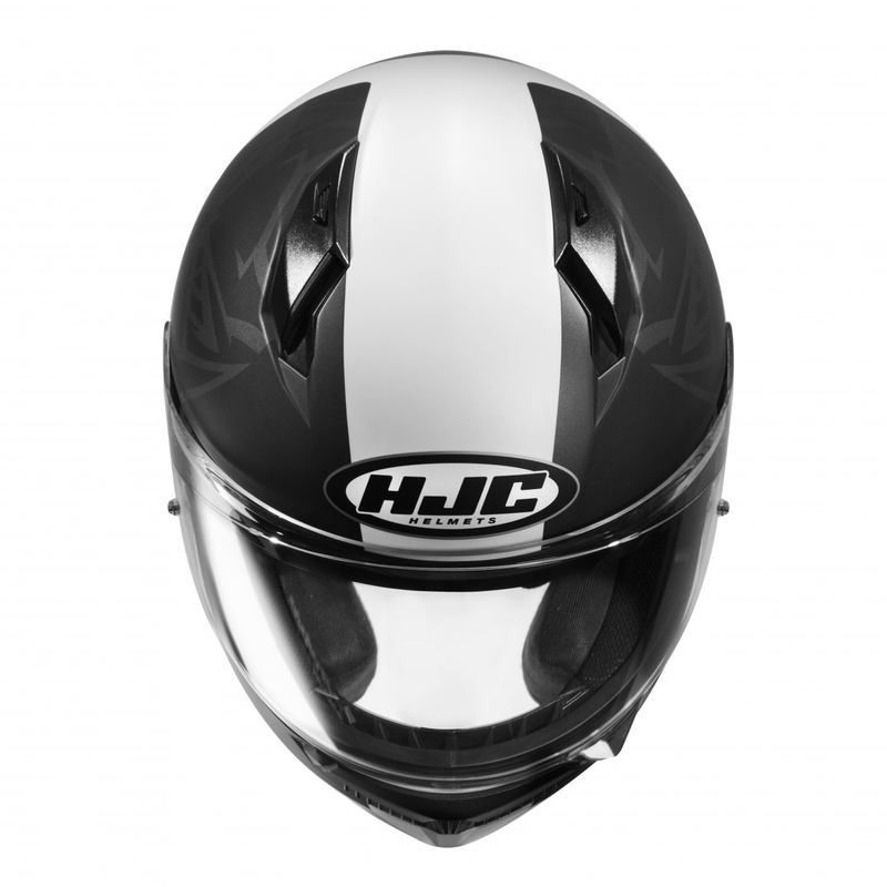 Kask motocyklowy integralny HJC C10 Fabio Quartararo 20 MC1SF czarno-biało-czerwony
