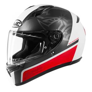 Kask motocyklowy integralny HJC C10 Fabio Quartararo 20 MC1SF czarno-biało-czerwony