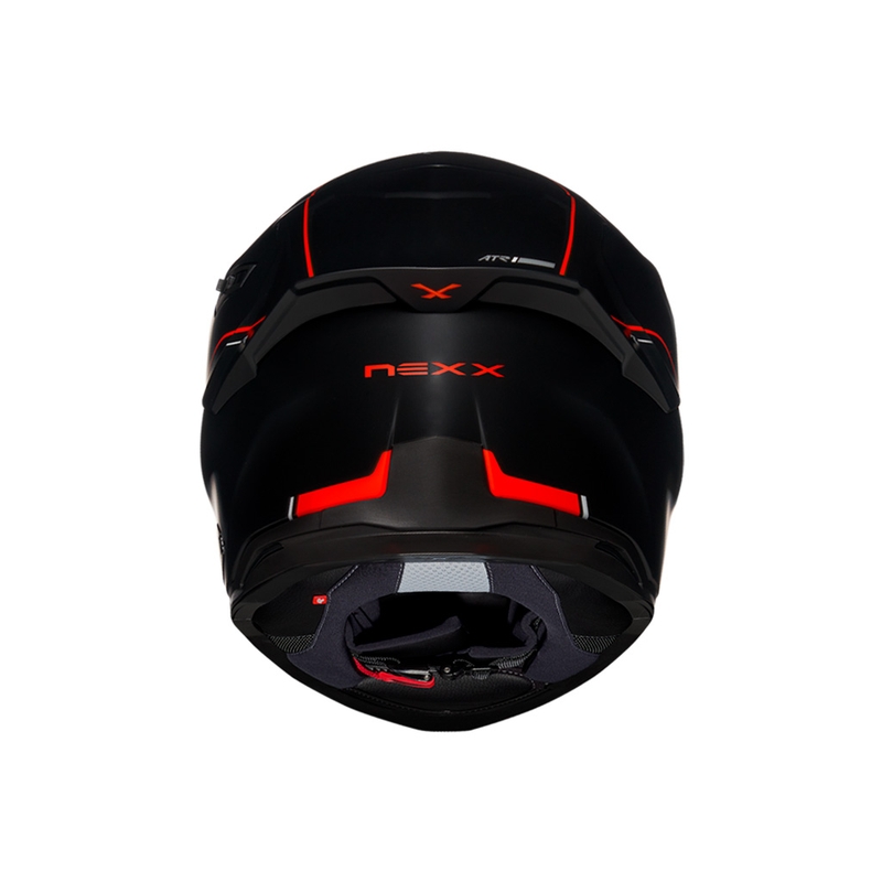 Kask motocyklowy integralny NEXX SX.100R Frenetic czarny/czerwony wyprzedaż