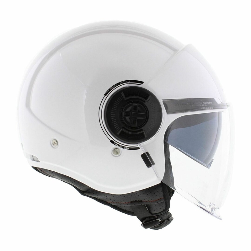 Kask motocyklowy otwarty MT Viale SV S biały połysk