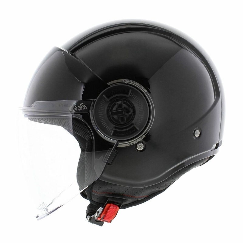 Kask motocyklowy otwarty MT Viale SV S błyszczący czarny