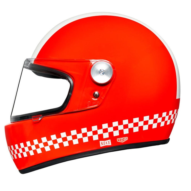 Integralny kask motocyklowy NEXX X.G100R Finish Line czerwony wyprzedaż
