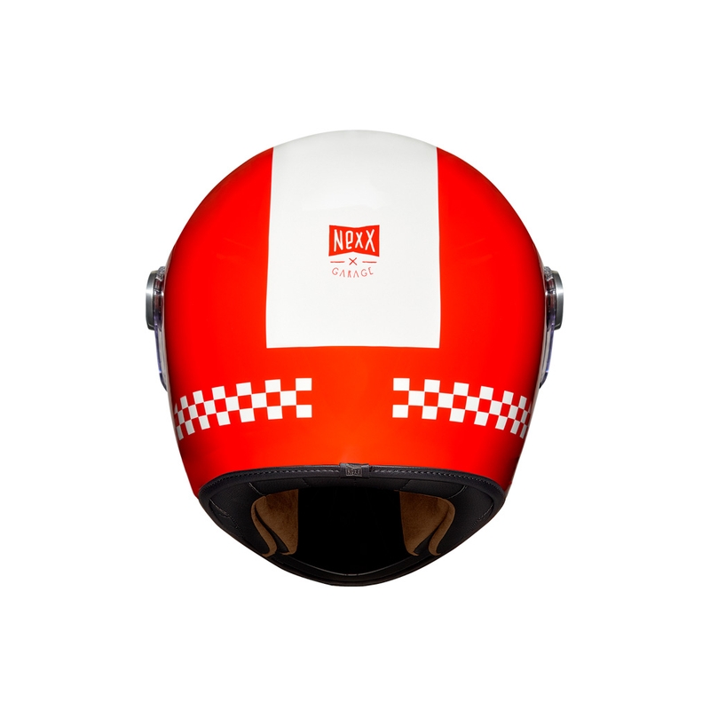 Integralny kask motocyklowy NEXX X.G100R Finish Line czerwony wyprzedaż