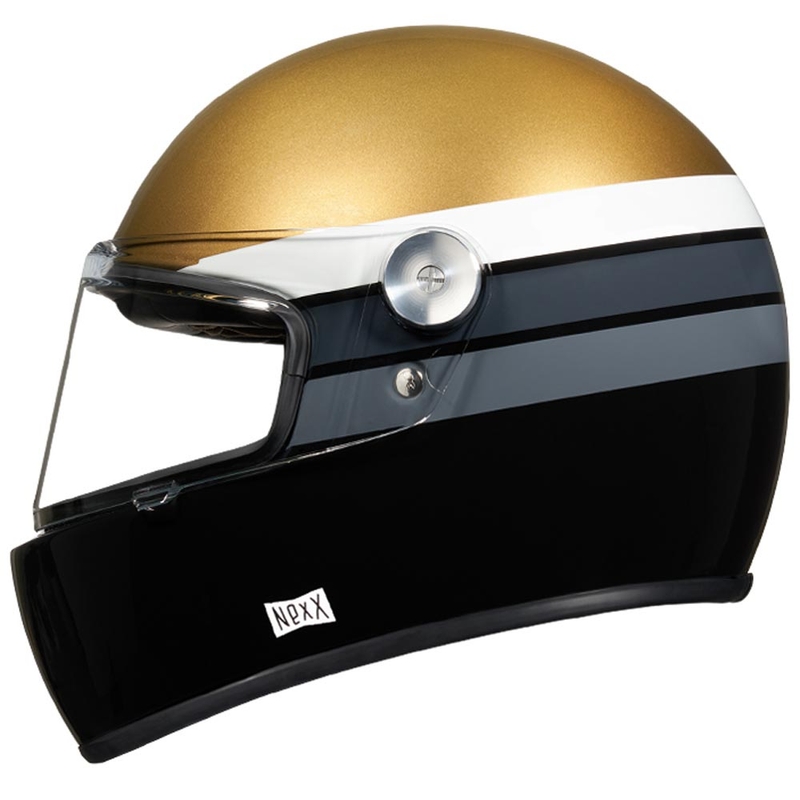 Kask motocyklowy integralny NEXX X.G100R Gallon złoto-czarny wyprzedaż