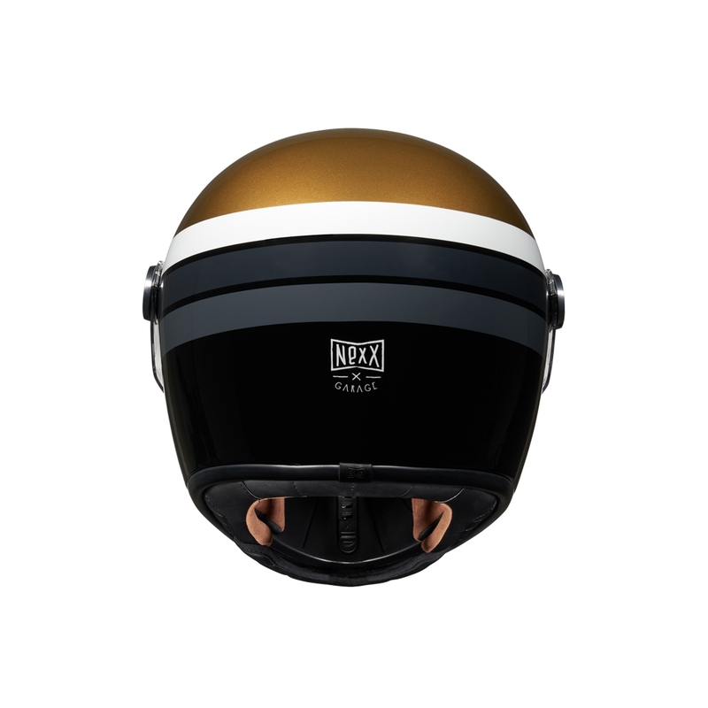 Kask motocyklowy integralny NEXX X.G100R Gallon złoto-czarny wyprzedaż