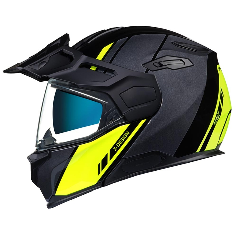 Kask ochronny NEXX X.Vilijord Hi-Viz szaro-fioletowo-żółty wyprzedaż