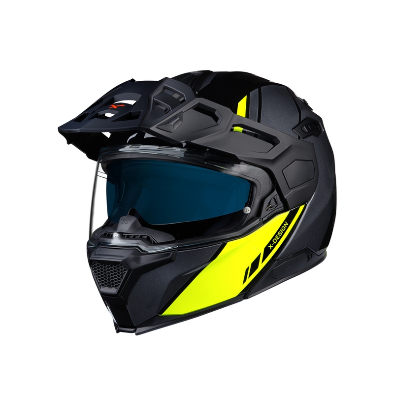 Kask ochronny NEXX X.Vilijord Hi-Viz szaro-fioletowo-żółty wyprzedaż