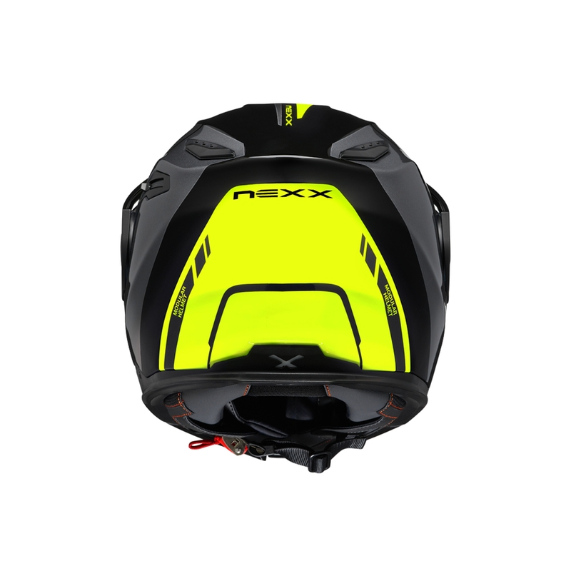 Kask ochronny NEXX X.Vilijord Hi-Viz szaro-fioletowo-żółty wyprzedaż