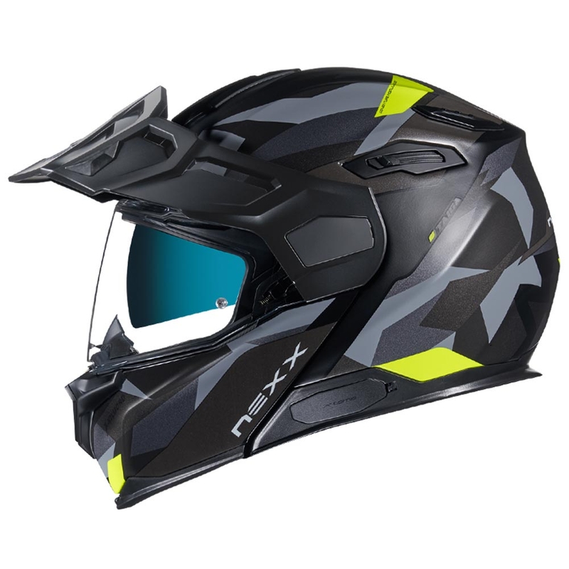 Kask ochronny NEXX X.Vilijord Taiga czarno-szaro-żółty wyprzedaż