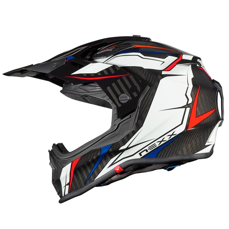 Kask enduro NEXX X.WRL Atika czarno-biało-czerwony wyprzedaż