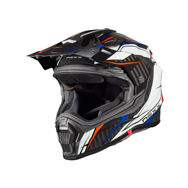Kask enduro NEXX X.WRL Atika czarno-biało-czerwony wyprzedaż
