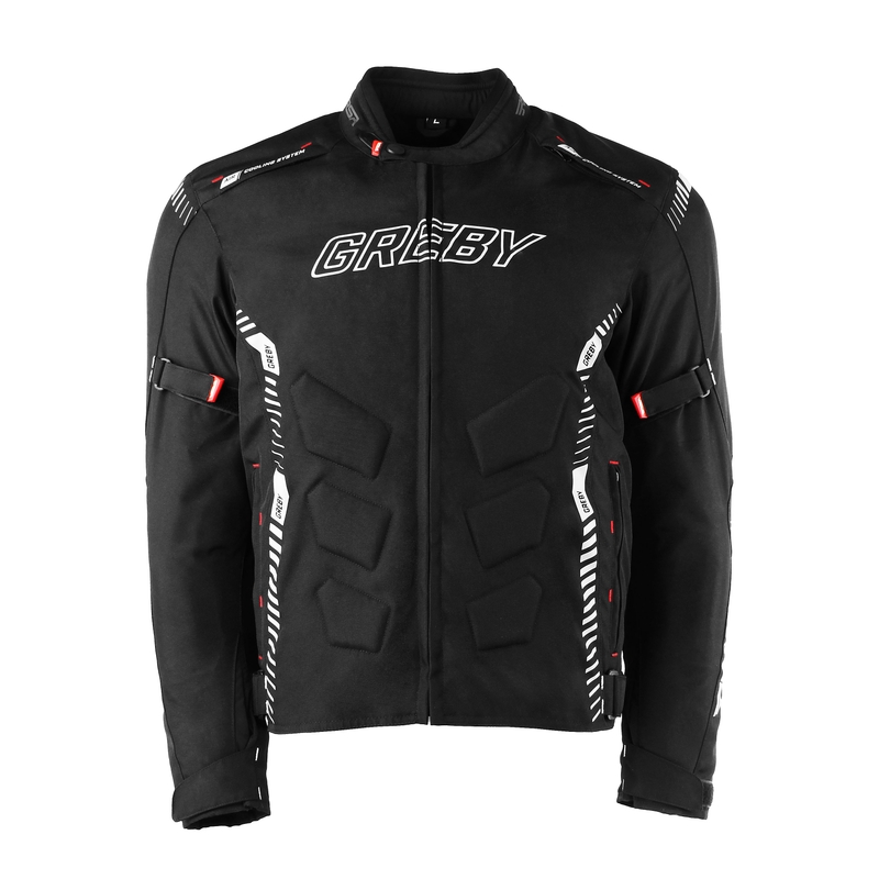 Kurtka motocyklowa RSA Greby 2 czarno-szara wyprzedaż