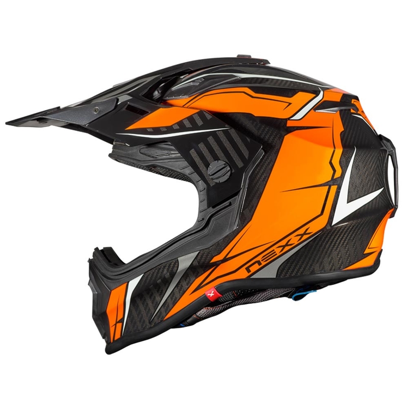 Kask enduro NEXX X.WRL Atika czarno-pomarańczowy wyprzedaż