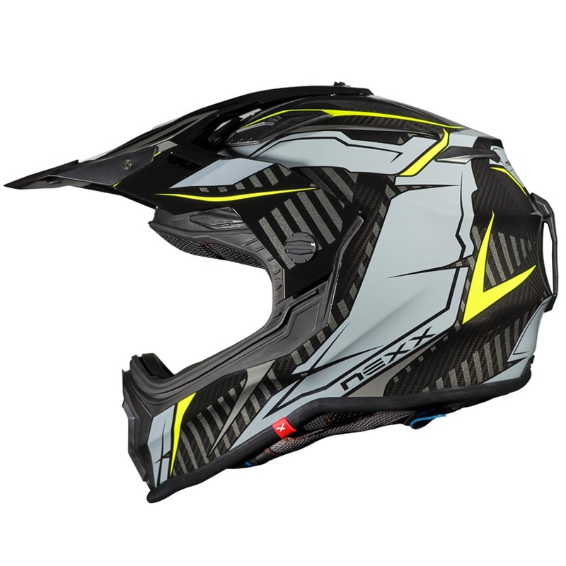 Kask enduro NEXX X.WRL Atika szary-fluo żółty wyprzedaż