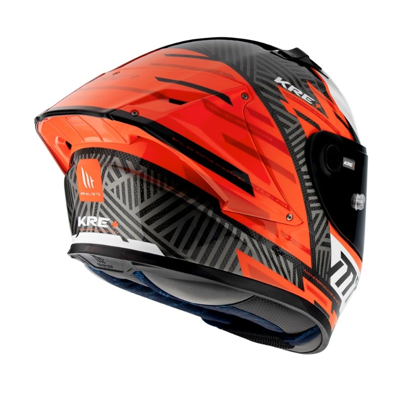 MT FF103PLUSC KRE+ Carbon Brush A5 kask motocyklowy integralny czarno-biało-czerwony