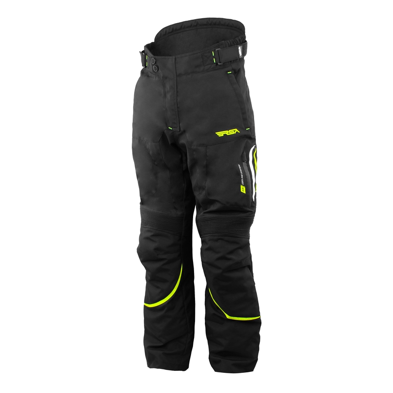Spodnie motocyklowe RSA Warm black-fluo yellow wyprzedaż wyprzedaż wyprzedaż