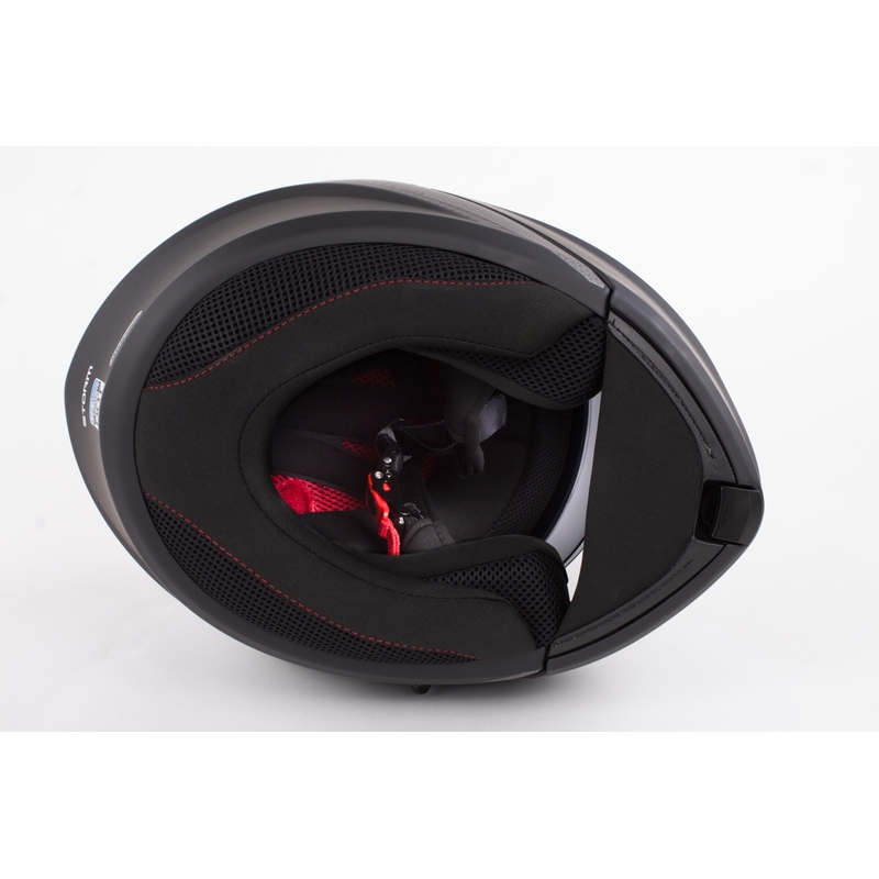 Szczękowy kask motocyklowy MT Storm czarny matowy