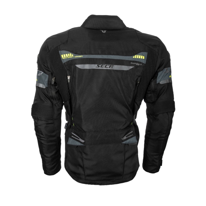 Kurtka motocyklowa SECA Arrakis II czarna wyprzedaż