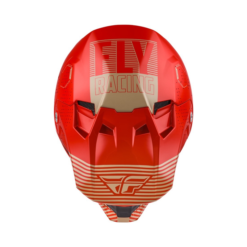 Kask motocrossowy FLY Racing Formula CC Primary czerwono-piaskowy