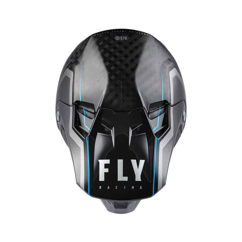 Kask motocrossowy FLY Racing Formula Axon czarno-szaro-niebieski
