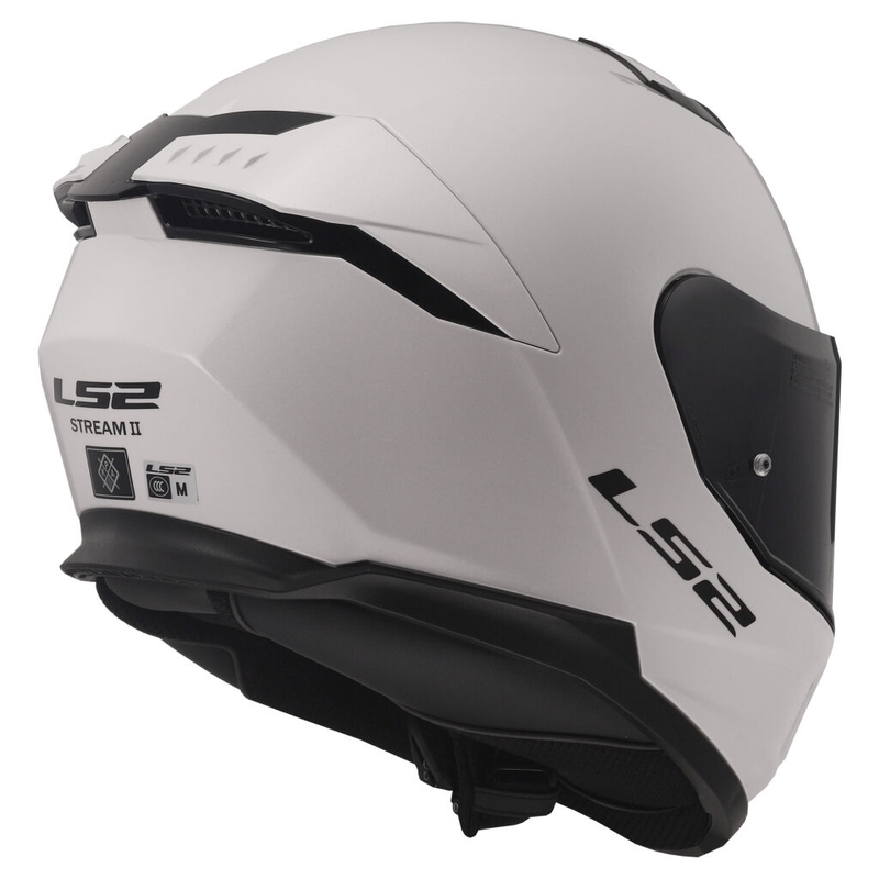 Kask motocyklowy integralny LS2 FF808 Stream II biały połysk