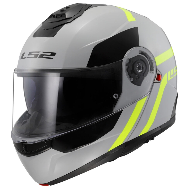 Kask z klapką LS2 FF908 Strobe II Autox szary-fluo żółty