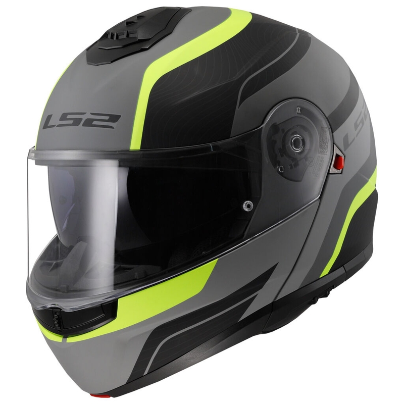 Kask składany LS2 FF908 Strobe II Monza czarno-fluo żółty