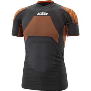 Koszulka termiczna z krótkim rękawem KTM Performance czarno-pomarańczowa