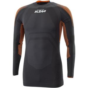 Koszulka termiczna z długim rękawem KTM Performance czarno-pomarańczowa
