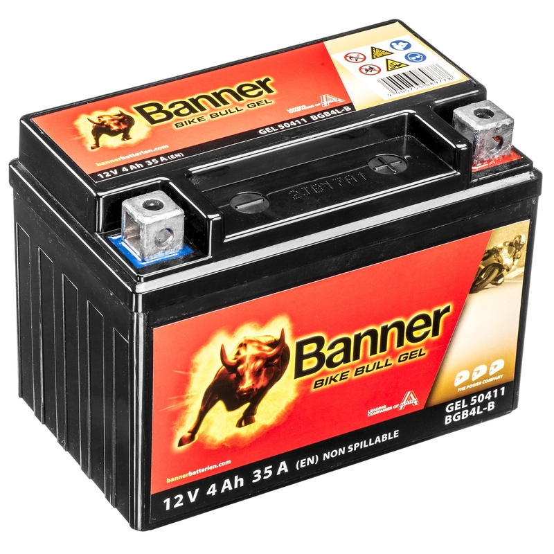 Akumulator żelowy Banner Bike Bull Gel 12V, YB4L-B, 4AH, 40A