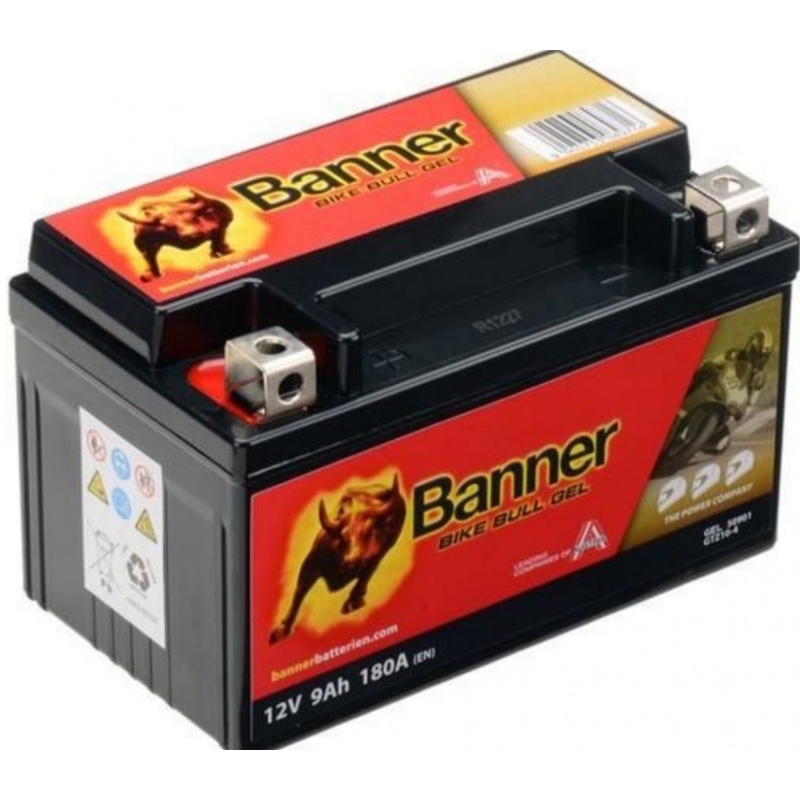 Akumulator żelowy Banner Bike Bull Gel 12V, YTZ10S, YTZ10S-BS, 9AH, 180A