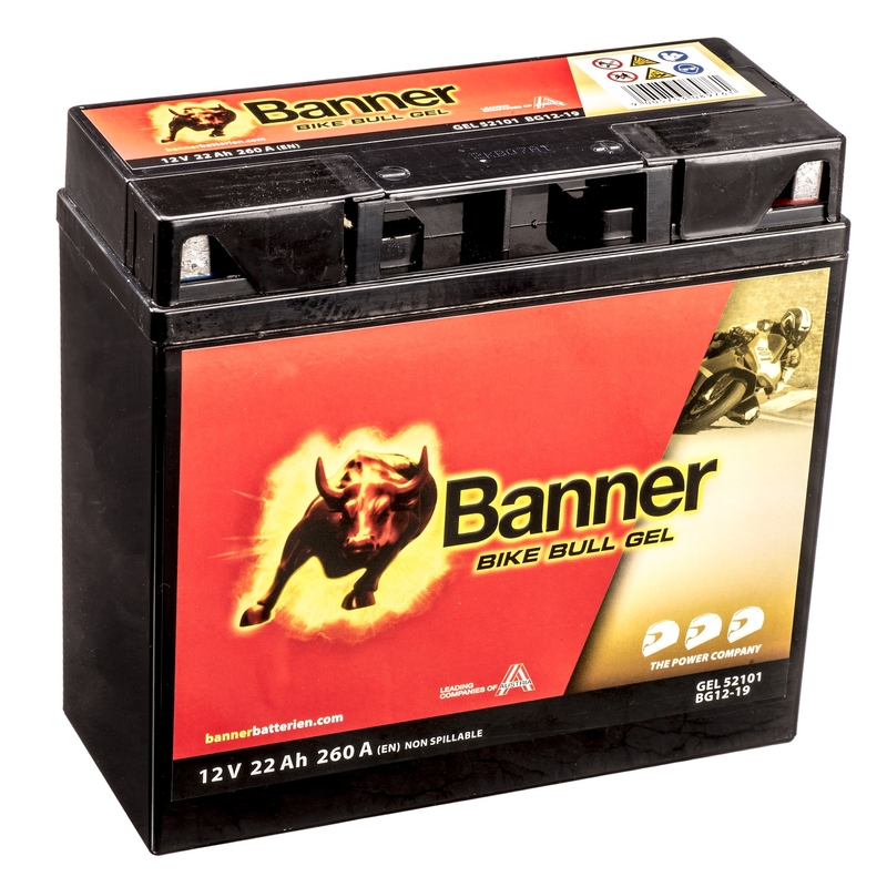 Akumulator żelowy Banner Bike Bull Gel 12V, 51913, 22AH, 260A