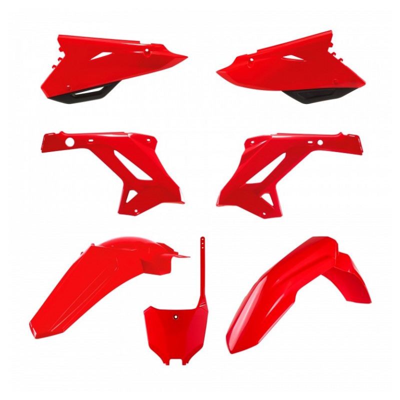 Plastic body kit POLISPORT restyling Red for HONDA CR 125 R 2000-2001, HONDA CR 250 R 2000-2001