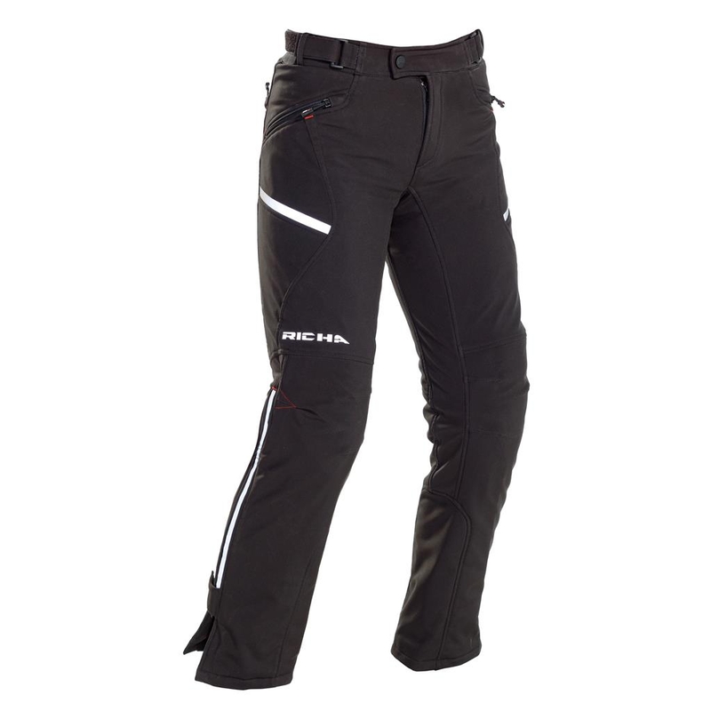 Dziecięce spodnie motocyklowe RICHA Softshell czarne wyprzedaż
