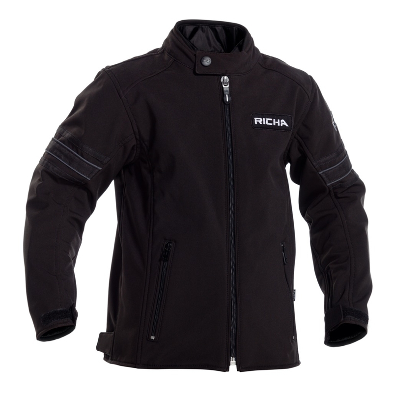 Dziecięca kurtka motocyklowa RICHA Toulon 2 Softshell czarna wyprzedaż