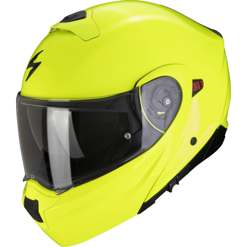 Kask motocyklowy składany Scorpion EXO-930 EVO Solidny fluo żółty