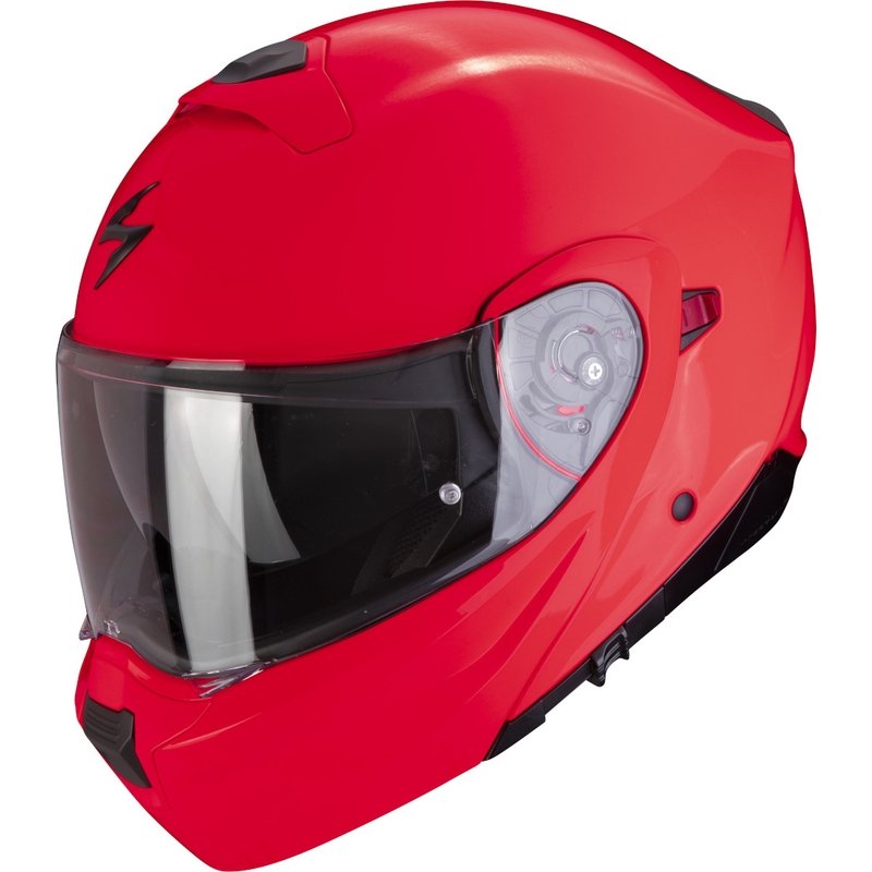 Kask motocyklowy składany Scorpion EXO-930 EVO Jednolity fluo czerwony