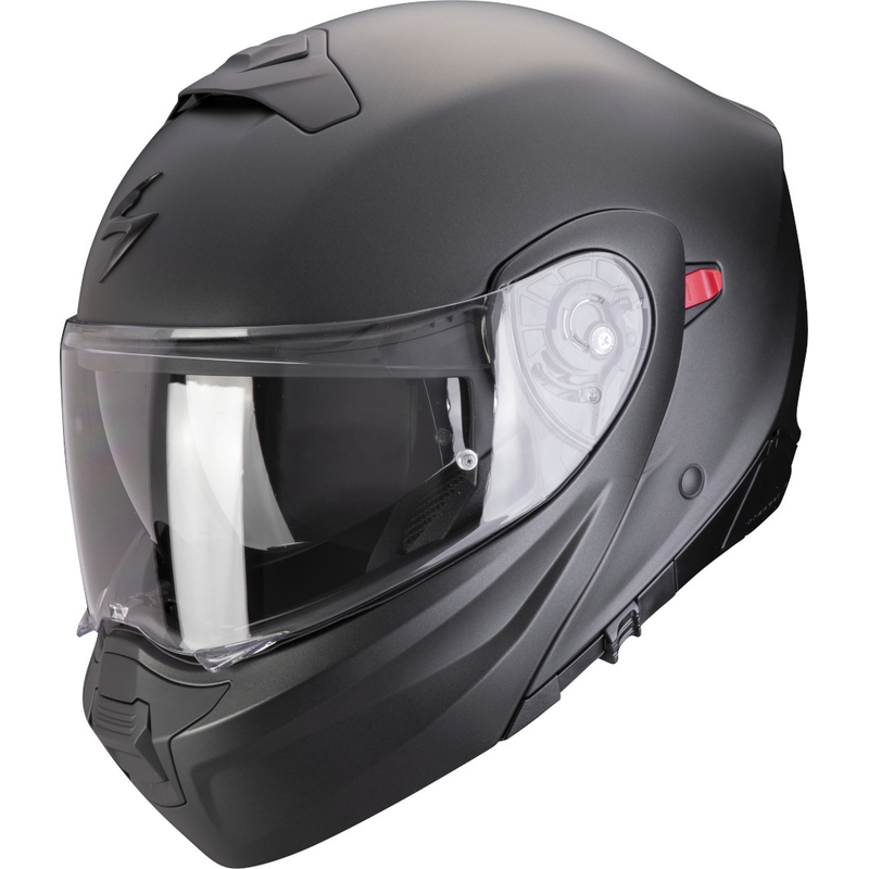 Kask motocyklowy typu flip-up Scorpion EXO-930 EVO Solid czarny mat