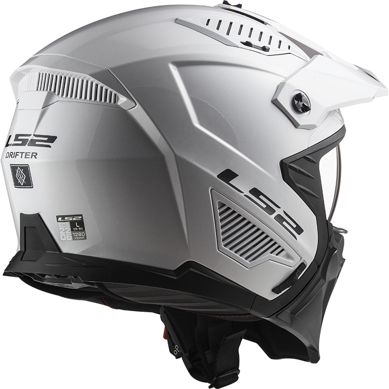 Kask motocyklowy próbny LS2 OF606 Drifter Solid biały