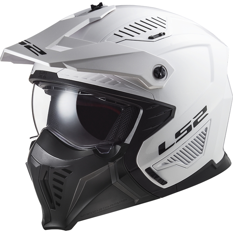 Kask motocyklowy próbny LS2 OF606 Drifter Solid biały