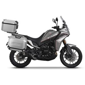 Complete set of aluminum cases SHAD TERRA, 37L topcase + 36L / 36L side cases, including mounting kit and plate SHAD Moto Morini X-Cape 649