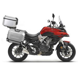 Complete set of aluminum cases SHAD TERRA, 48L topcase + 36L / 47L side cases, including mounting kit and plate SHAD Voge 500DS / 500DSX