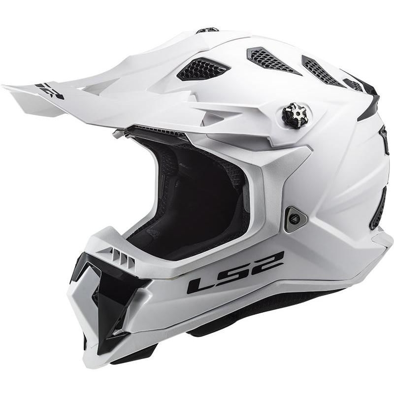Kask motocrossowy LS2 MX700 Subverter Single Mono 06 biały błyszczący