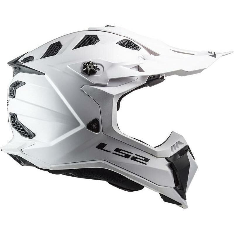 Kask motocrossowy LS2 MX700 Subverter Single Mono 06 biały błyszczący