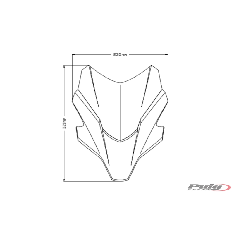 Windshield PUIG NEW GEN. SPORT smoke