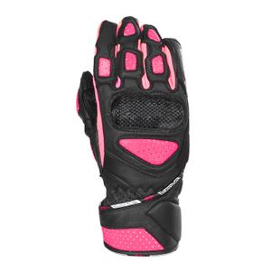 Damskie rękawice motocyklowe RSA RX2 czarno-różowe