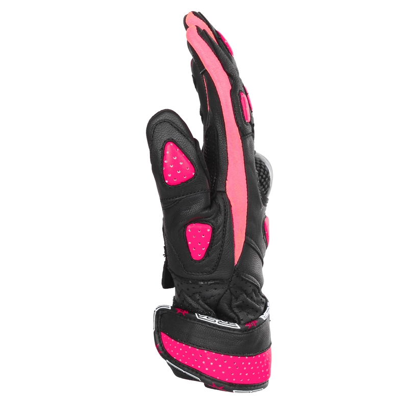 Damskie rękawice motocyklowe RSA RX2 czarno-różowe