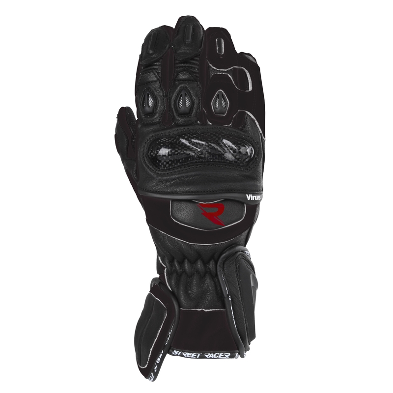 Rękawice motocyklowe Street Racer Virus 2 czarne