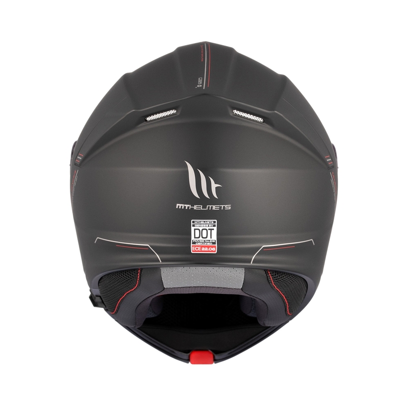 Kask motocyklowy MT Genesis SV Solid A1 czarny matowy flip-up